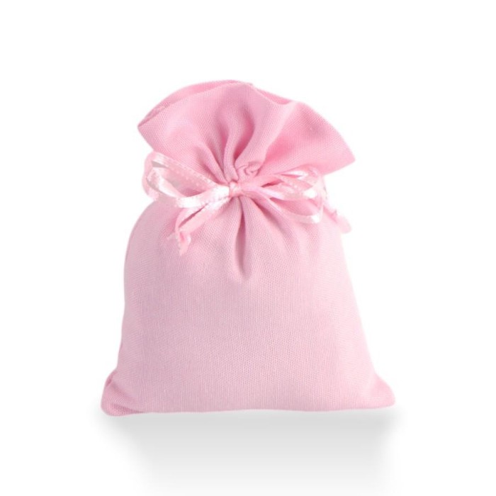 SACCHETTO COTONE 10X13CM ROSA GR